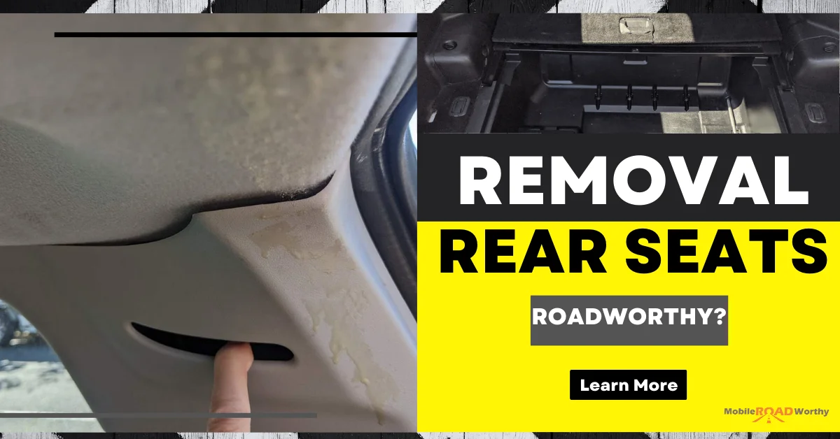 Permanent and Temporary Removal of Rear Seats from Light Vehicles